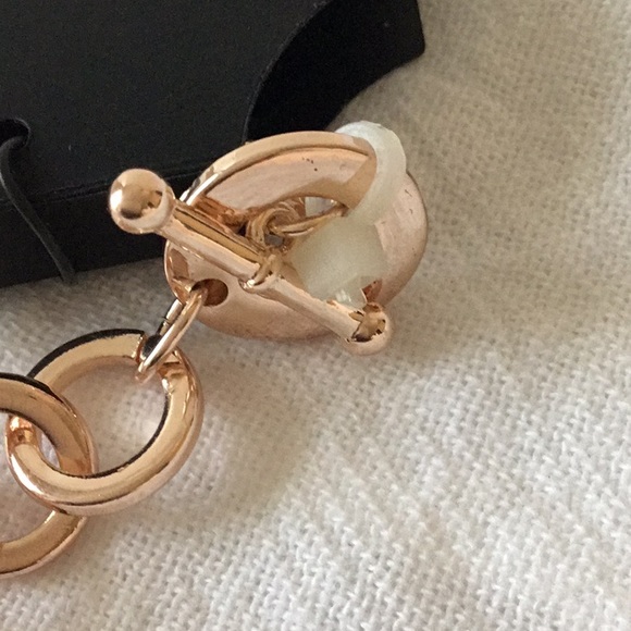 Rose Gold-Tone Link Charm Bracelet - Picture 3 of 6